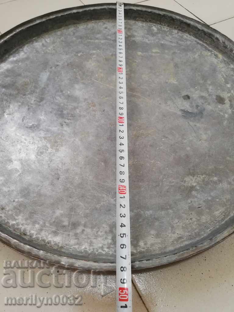 Old copper tray 1888 sahan, bakery tray tray - 7 Old copper tray 1888 sahan, bakery tray tray - 7