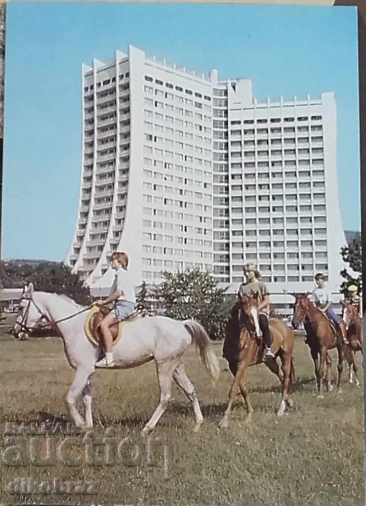 Albena - cai și călăreți în complex - 1988