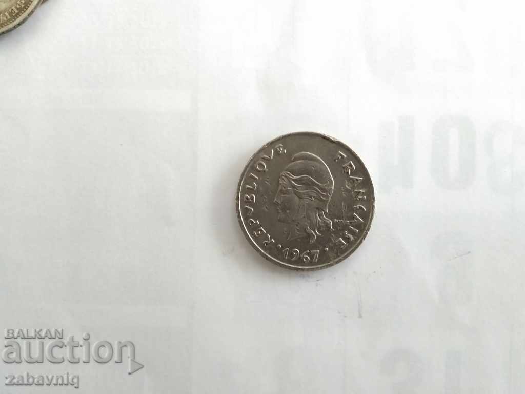 10 francs French Polynesia 1967 with price € 1.02 | 1.99 BGN