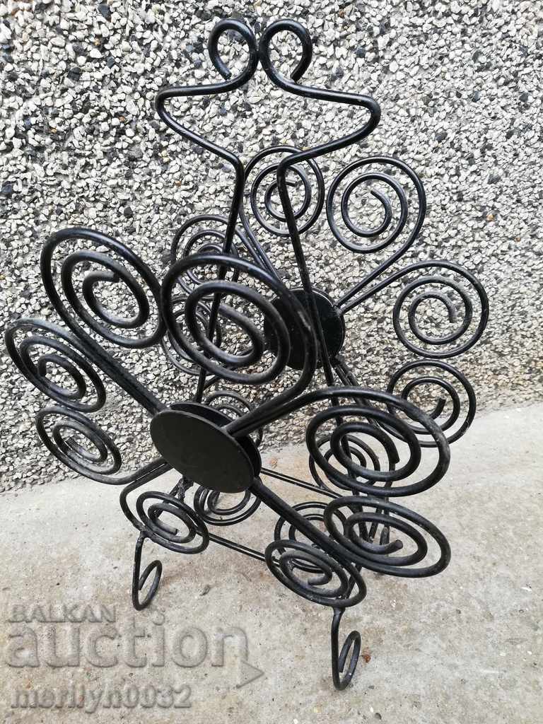 Stand for newspapers and magazines forged iron lace of metal - 7 Stand for newspapers and magazines forged iron lace of metal - 7