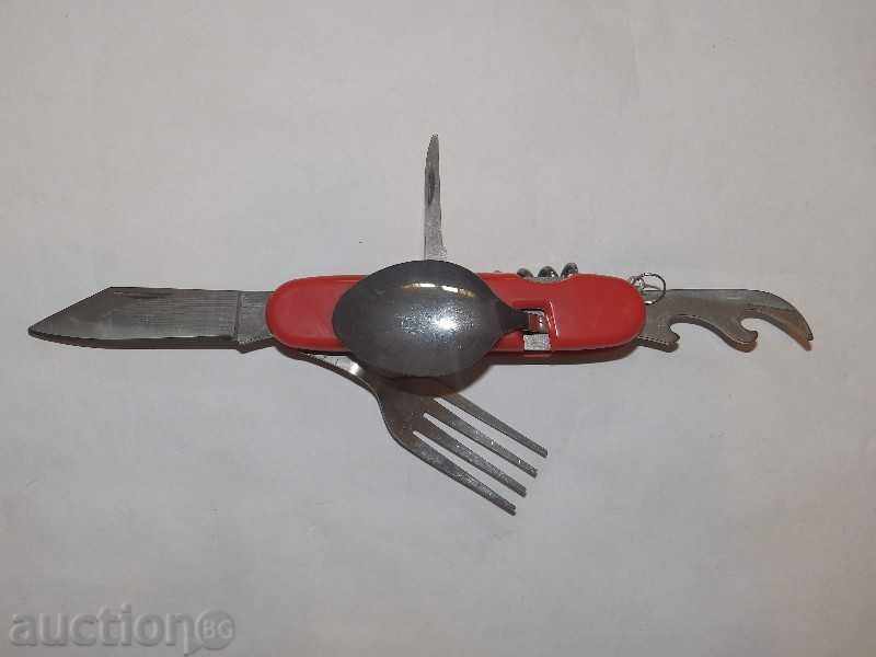 Tourist kit - knife, spoon, fork, etc. - 5 Tourist kit - knife, spoon, fork, etc. - 5