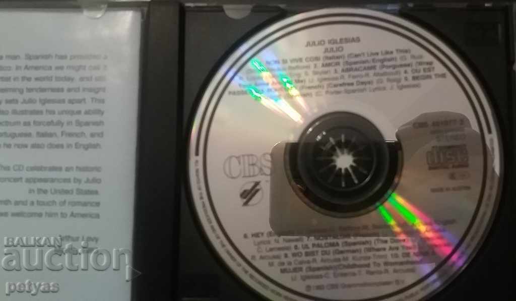 SD -HULIO IGLESIS 'JULIO' - MUSIC- with price 5.50 BGN | € 2.81 SD -HULIO IGLESIS 'JULIO' - MUSIC- with price 5.50 BGN | € 2.81