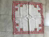 Square, tablecloth, 63/63cm. linen panama+ Mullin and silk