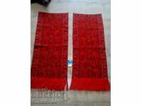 2 pcs. 104x63 cm. Woolen threads, back canary, not used.