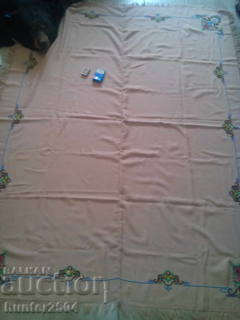 Blanket, panama, 190x150 cm., thread-silk, unused