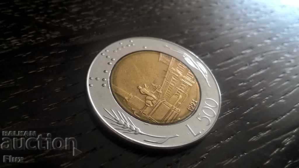 Monede - Italia - 500 liras | 1991.