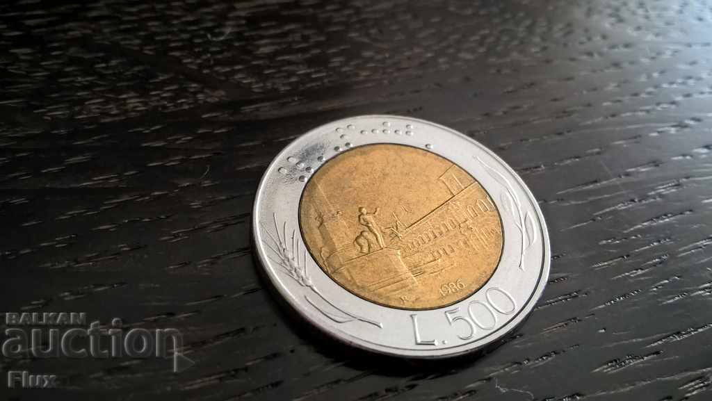 Monede - Italia - 500 liras | 1986.