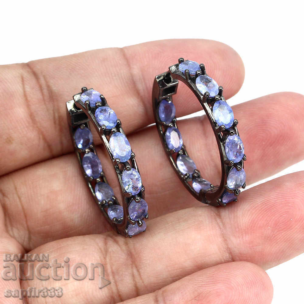 UNIQUE MASSIVE EARRINGS WITH NATURAL TANZANITES with price 678.00 BGN | € 346.66 UNIQUE MASSIVE EARRINGS WITH NATURAL TANZANITES with price 678.00 BGN | € 346.66