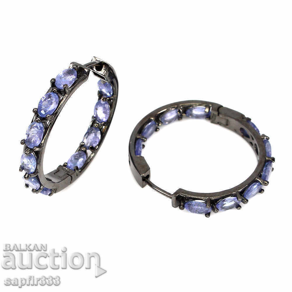 Auction UNIQUE MASSIVE EARRINGS WITH NATURAL TANZANITES Auction UNIQUE MASSIVE EARRINGS WITH NATURAL TANZANITES
