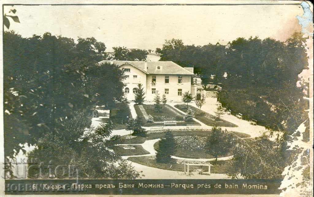 CARDUL DE CĂLĂTORIE HISARIA PARK înainte de MOMINA BANIA înainte de 1929