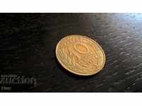 Монета - Франция - 10 сентима | 1998г.