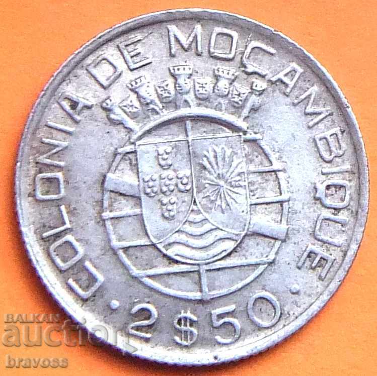 Мозамбик 2.5 ес.1950 /сребро/