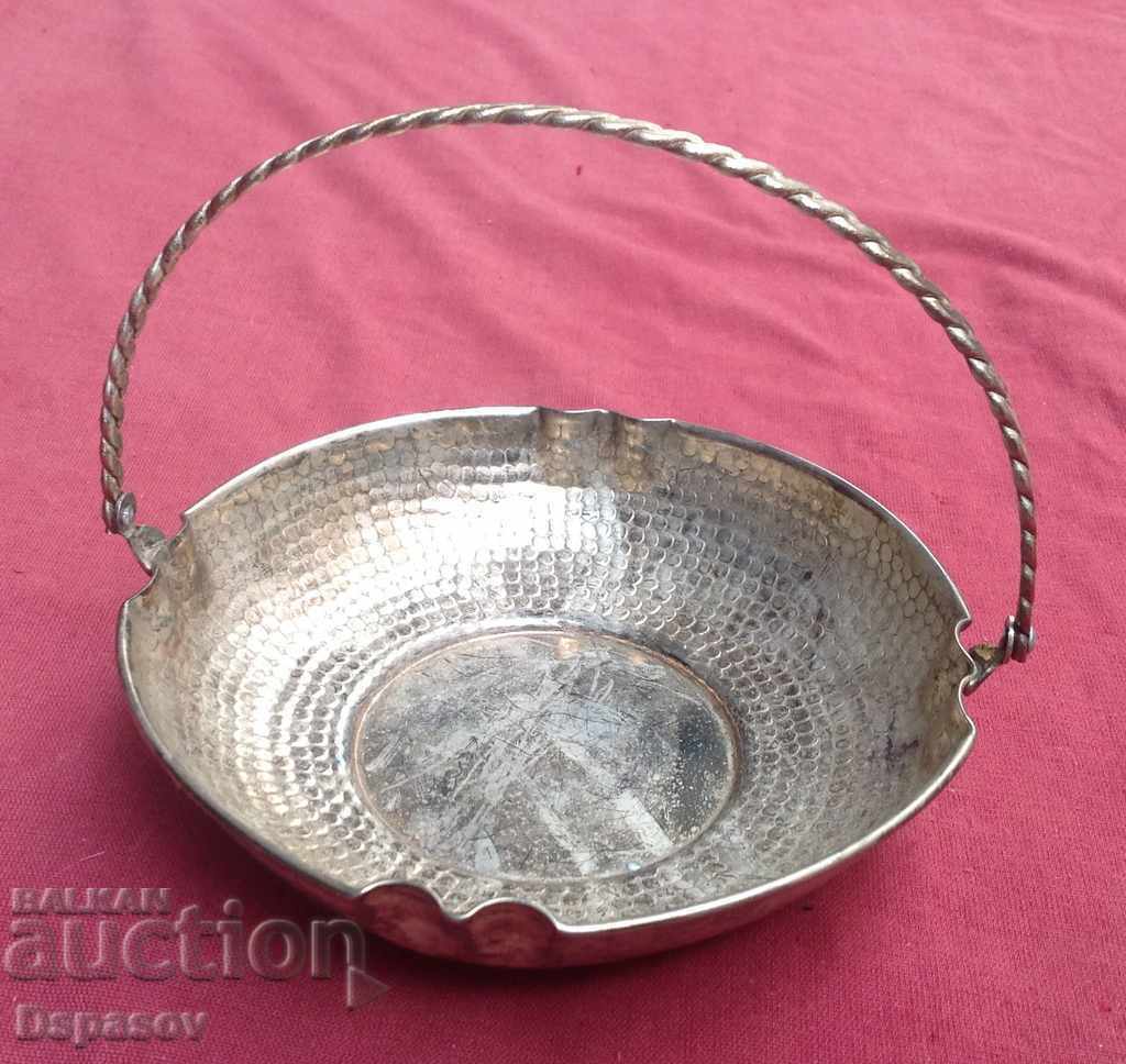 Silver Plated Wrought Basket Bowl Dish