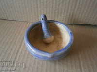 Old porcelain medical mortar