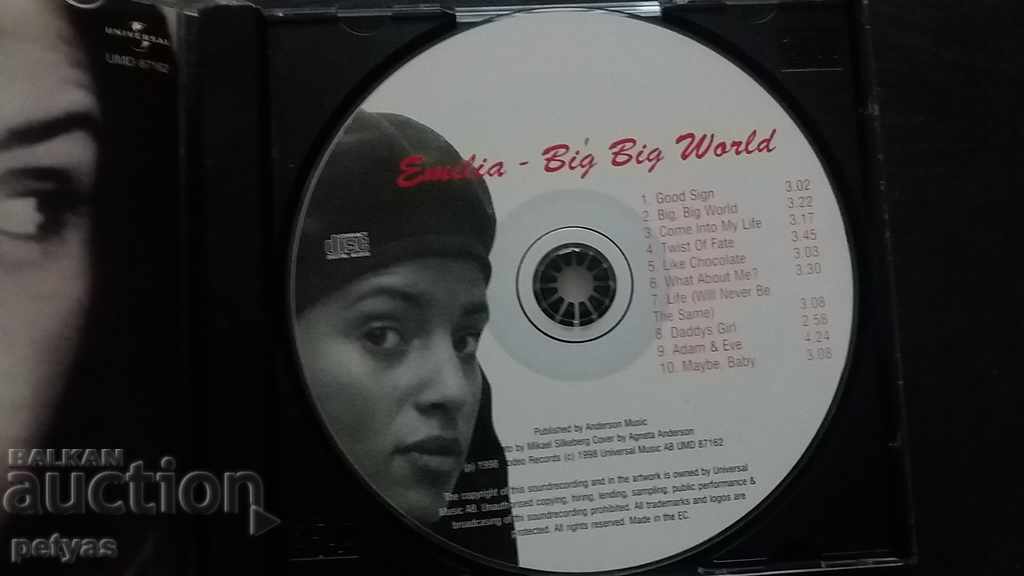 Emilia - Big Big World CD with price 5.50 BGN | € 2.81 Emilia - Big Big World CD with price 5.50 BGN | € 2.81