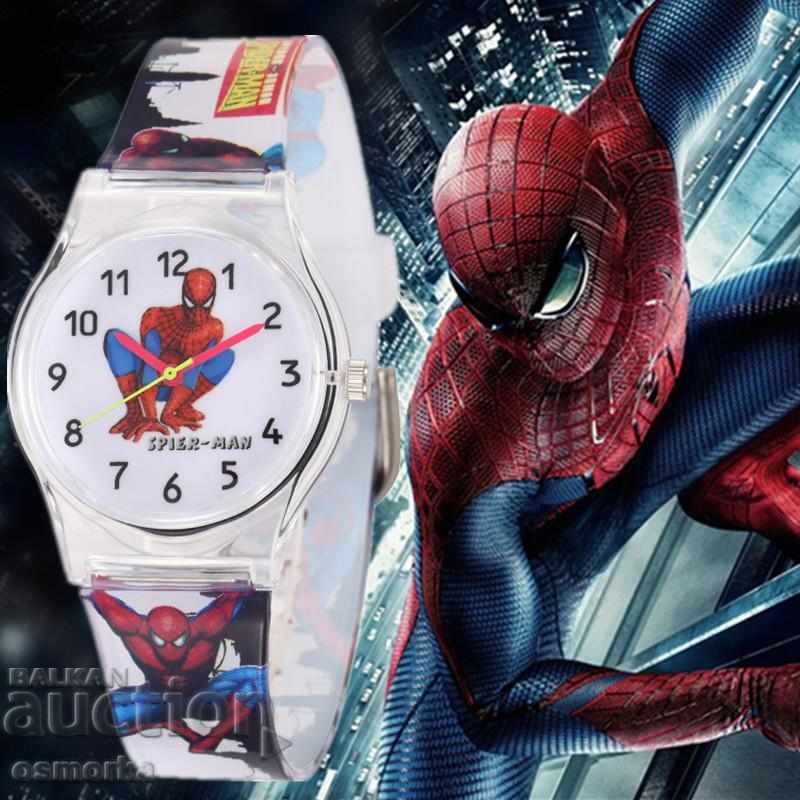 Нов детски часовник Spiderman Спайдърмен каишка Marvel паяк