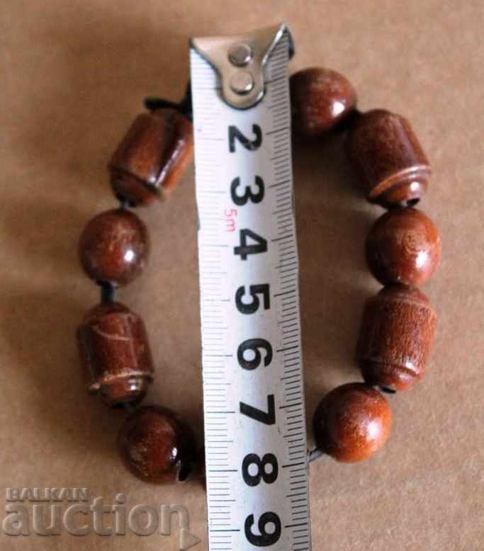 ΠΑΛΙΑ κομπολόι βραχιόλι ξύλο κοσμήματα κοσμήματα - 6
