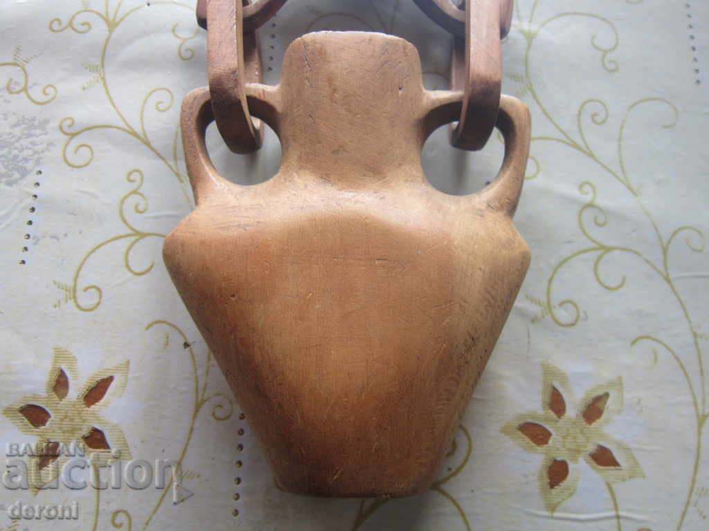 Wooden beam amphora with chain carving figure - 7 Wooden beam amphora with chain carving figure - 7