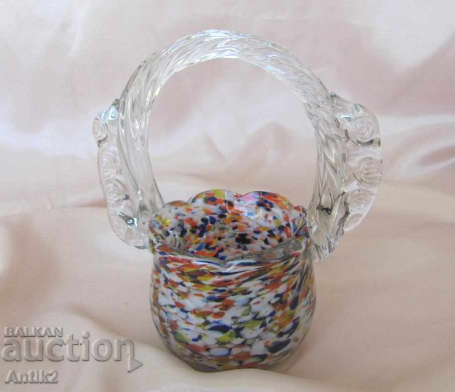 Vinic Morano Crystal Glass Souvenir, Basket, Vase, MiniCup with price 60.00 BGN | € 30.68 Vinic Morano Crystal Glass Souvenir, Basket, Vase, MiniCup with price 60.00 BGN | € 30.68
