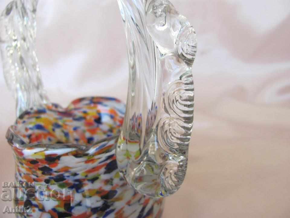 Delivery of Vinic Morano Crystal Glass Souvenir, Basket, Vase, MiniCup Delivery of Vinic Morano Crystal Glass Souvenir, Basket, Vase, MiniCup