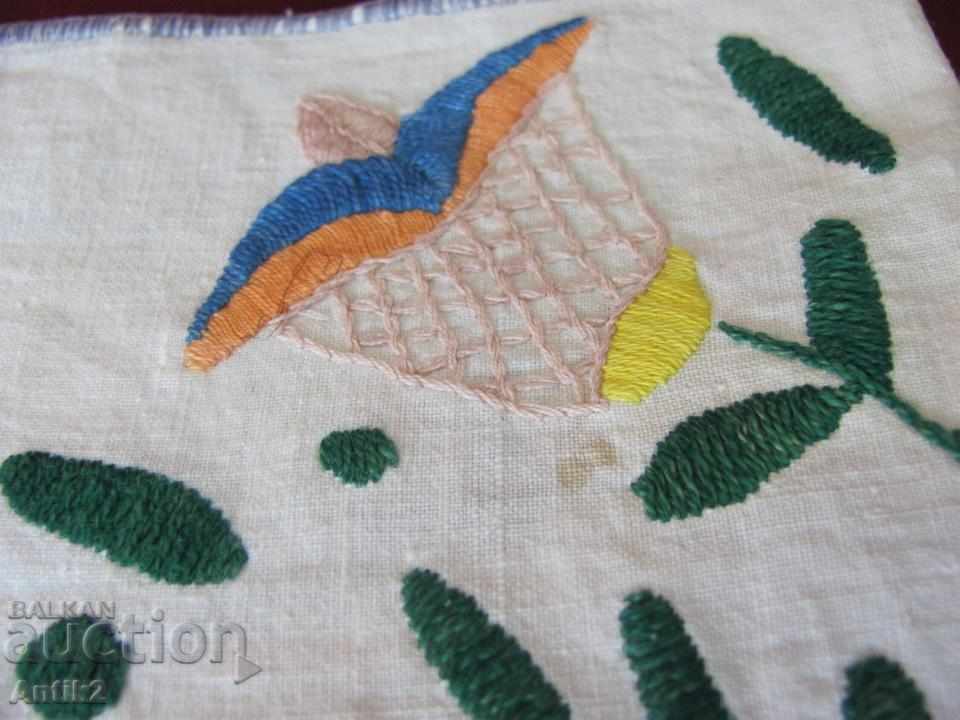 19th century Hand-embroidered towels 3 pieces - 7 19th century Hand-embroidered towels 3 pieces - 7