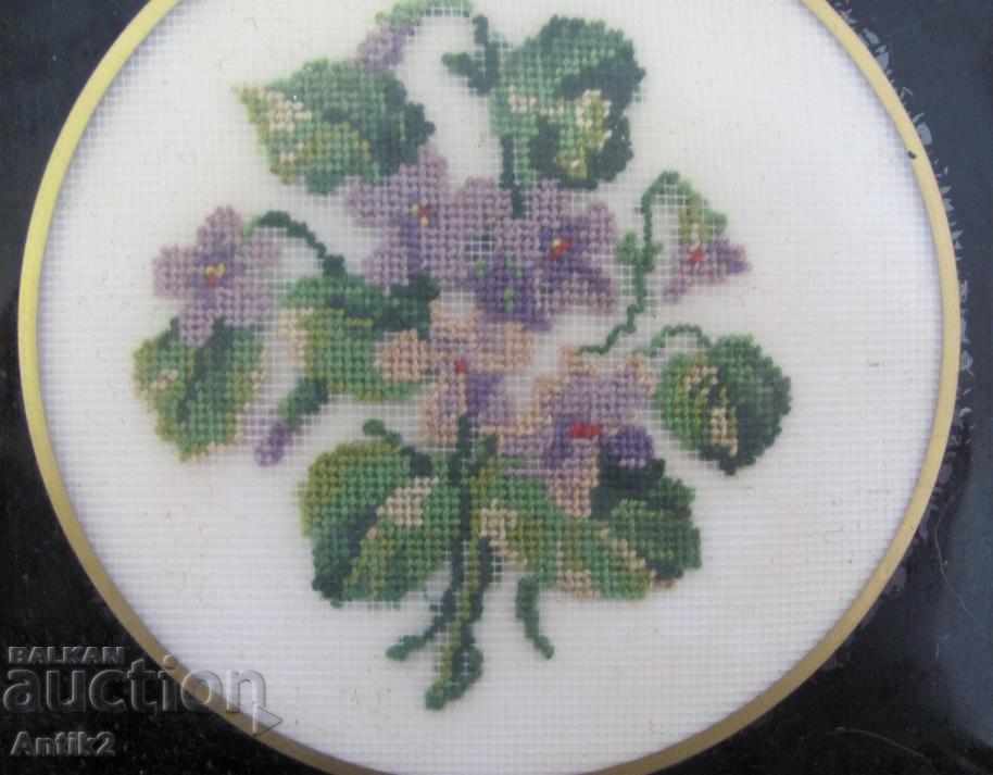 19th Century Hand Embroidery Tablecloth, Thiesleyfar, Gobelin - 6 19th Century Hand Embroidery Tablecloth, Thiesleyfar, Gobelin - 6