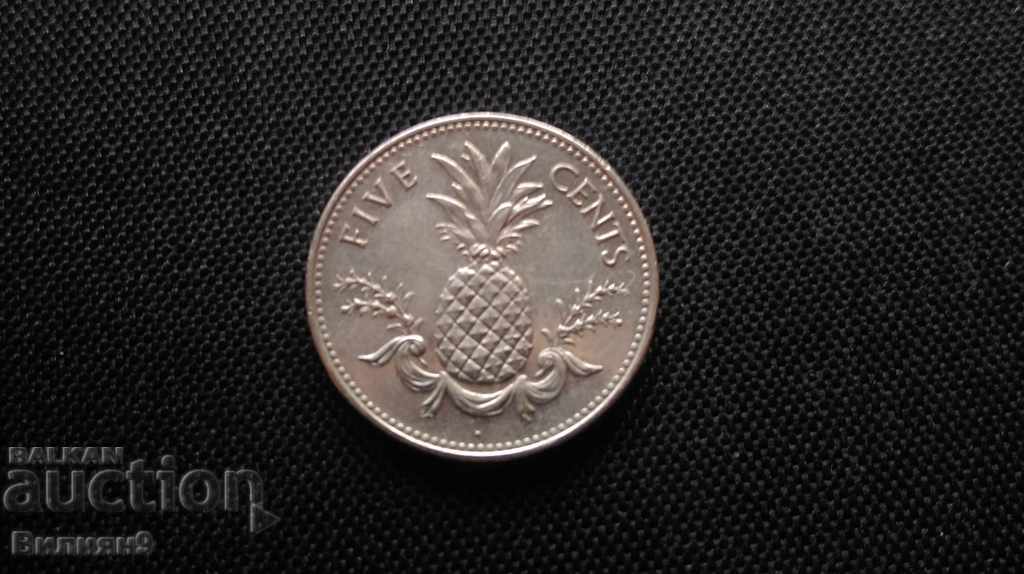5 цента 2005 Бахамски острови