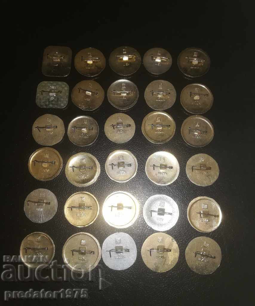 Auction lot of badges Auction lot of badges