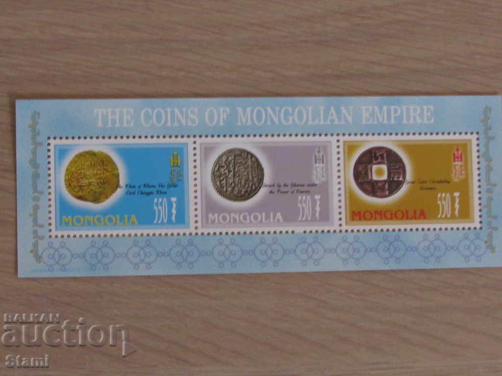 Νομίσματα της Μongol Empire-μπλοκ μάρκες, 2006, Μογγολία