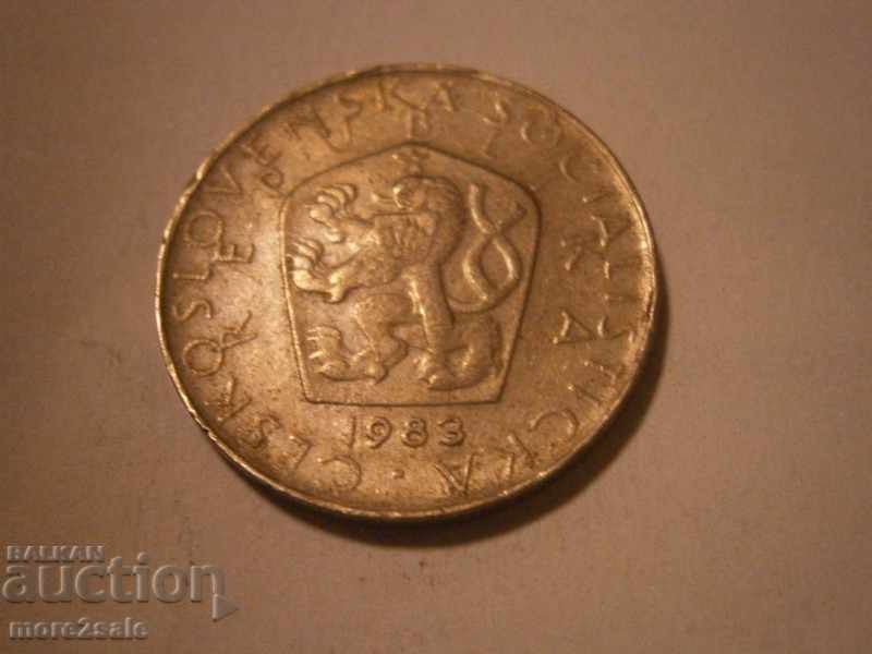 5 CROWN CHESHLOVAKIA 1983 COIN with price 0.55 BGN | € 0.28