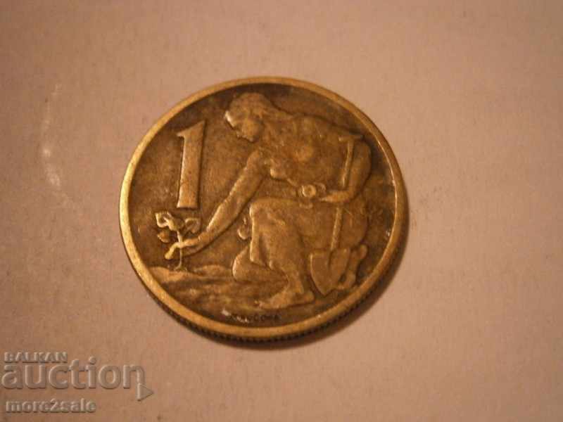 1 Krona Cehoslovakia 1964 COIN / 3