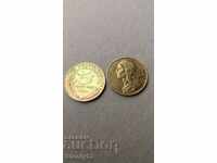 2 бр френски 5 centimes от 1996 и 1997 г