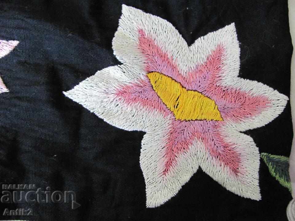 Delivery of 19th Century Hand Embroidered Cushion Cover Delivery of 19th Century Hand Embroidered Cushion Cover