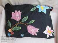 19th Century Hand Embroidered Cushion Cover