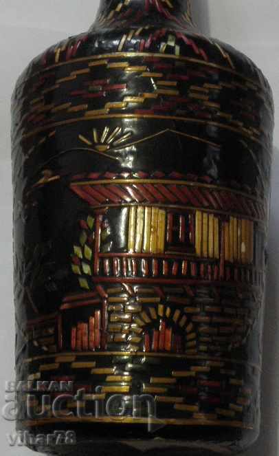 Delivery of bottle of brandy-decorated handmade Delivery of bottle of brandy-decorated handmade