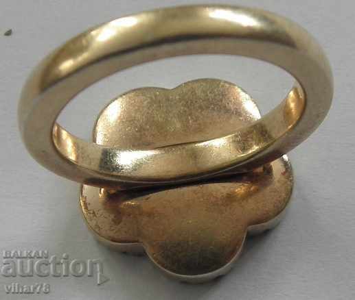 VERY BEAUTIFUL BRANDED SILVER WOMEN'S GOLD PLATED RING - 5 VERY BEAUTIFUL BRANDED SILVER WOMEN'S GOLD PLATED RING - 5