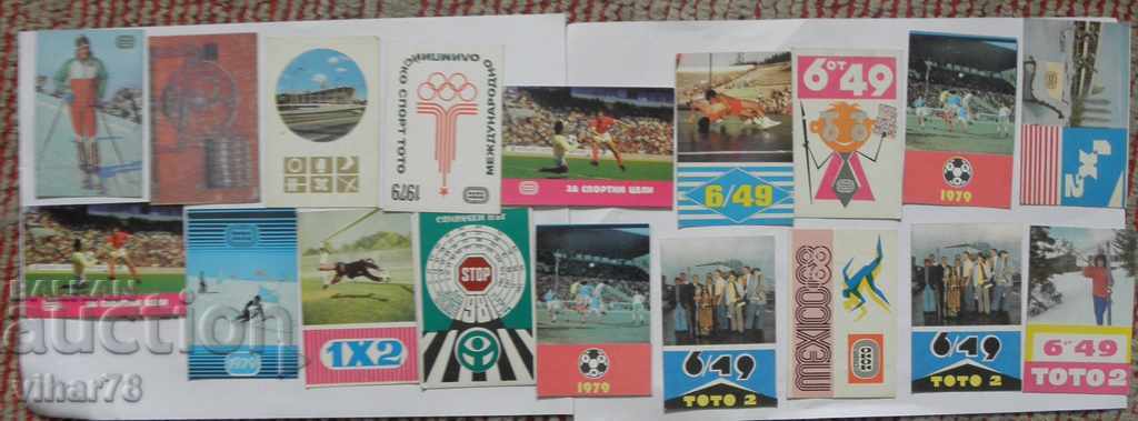 Licitație O mulțime de calendare Sport Toto