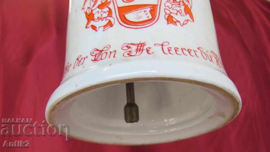 Vintich Original Porcelain Bell Bottle GDR - 6