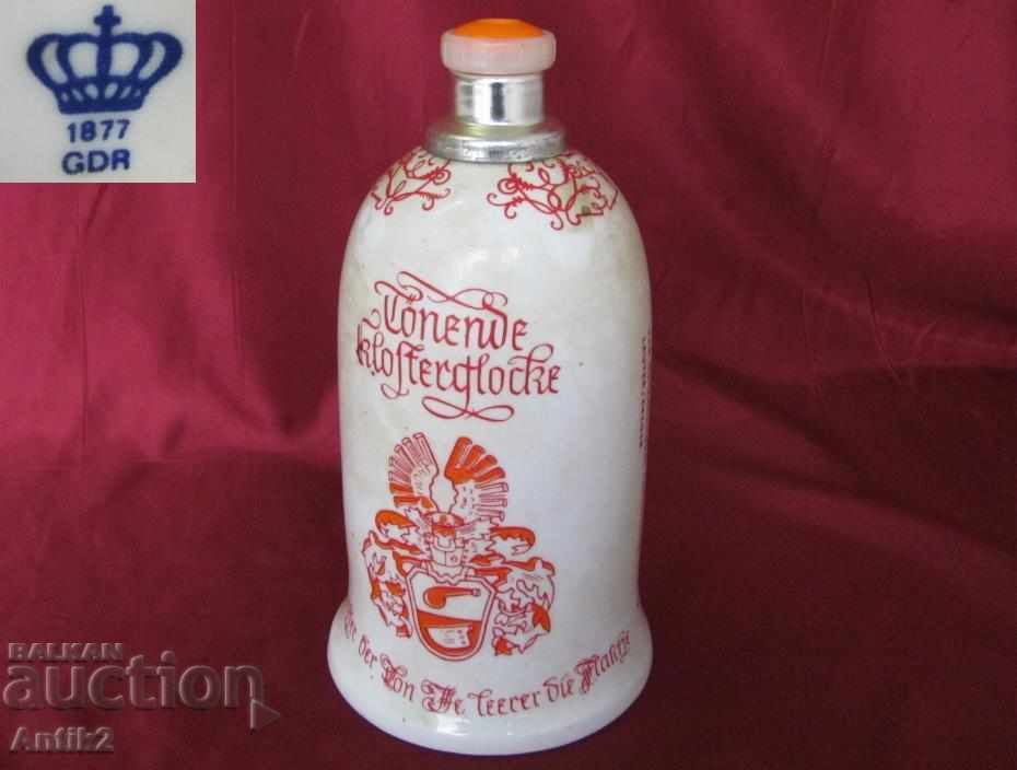 Vintich Original Porcelain Bell Bottle GDR