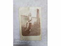 Rare Bulgarian photo card of a woman in a Kotla costume.