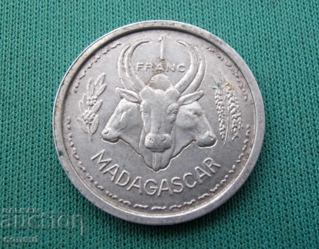 Madagascar 1 Frank 1948 UNC Rare