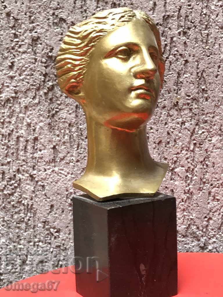 Бронзова глава на Аполон Apollo bronze - 5