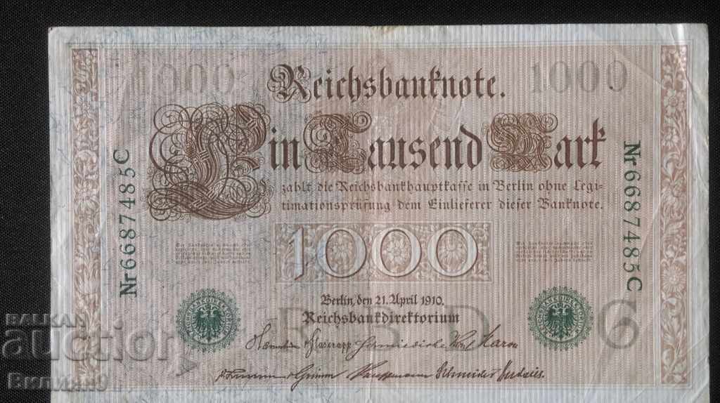 Германия 1000 Марки 1910