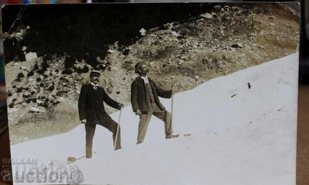 Int. Του 20ου αιώνα ΤΟΥΡΙΣΤΩΝ ορειβάτης ΤΟΥΡΙΣΤΙΚΗ παλιά φωτογραφία