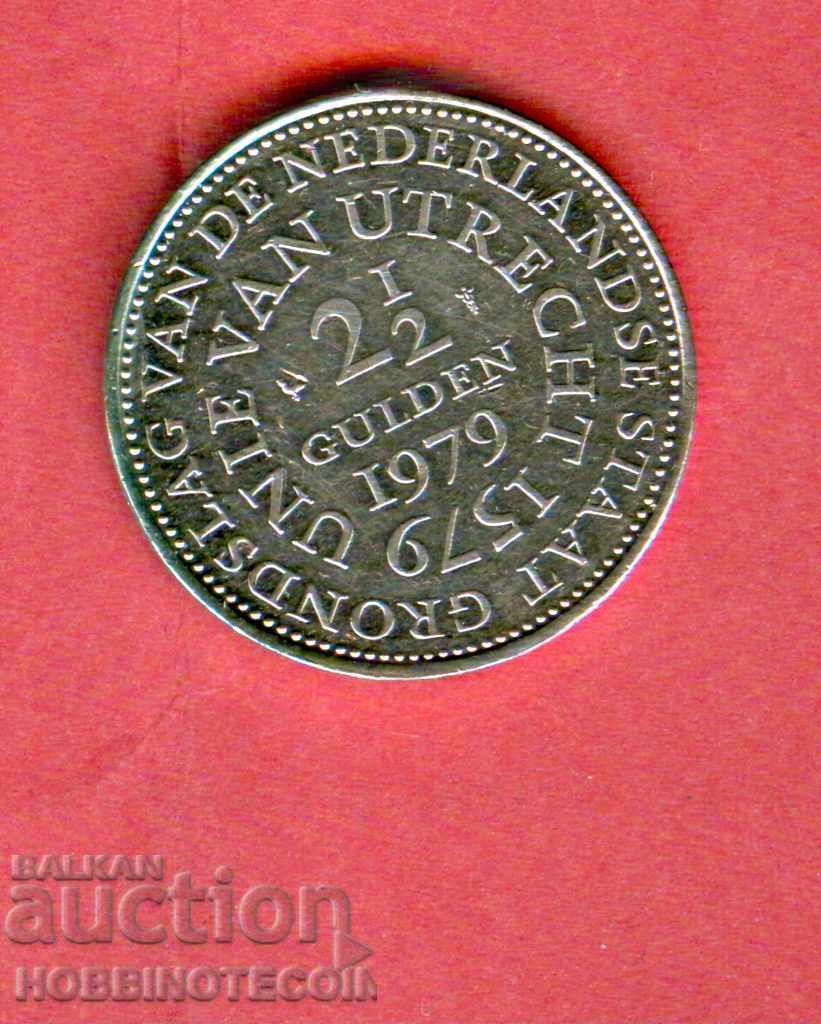 HOLLAND NETHERLANDS - 2.5 - 2 1/2 Guilders issue 1979 HOLLAND NETHERLANDS - 2.5 - 2 1/2 Guilders issue 1979