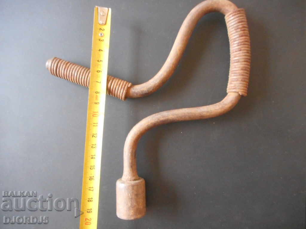 Old wheel wrench with price 3.00 BGN | € 1.53