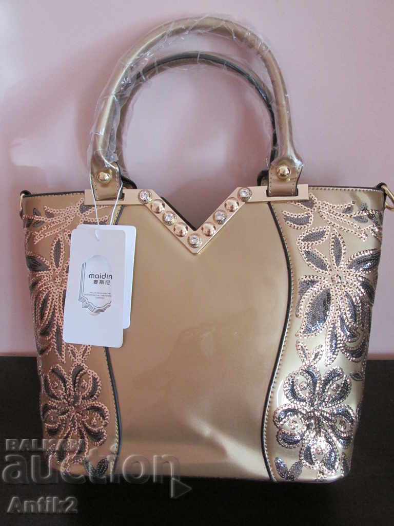 New spectacular luxury ladies handbag with embroidery