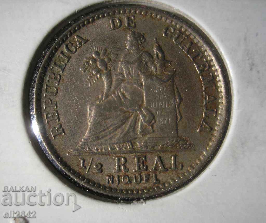 1/2 Real Guatemala 1900