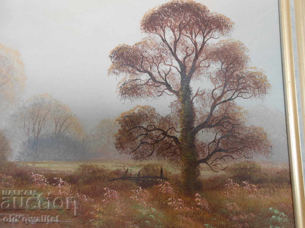 Auction Landscape - Oil painting on canvas, signed Auction Landscape - Oil painting on canvas, signed