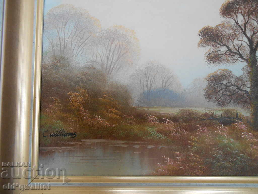 Landscape - Oil painting on canvas, signed - 5 Landscape - Oil painting on canvas, signed - 5
